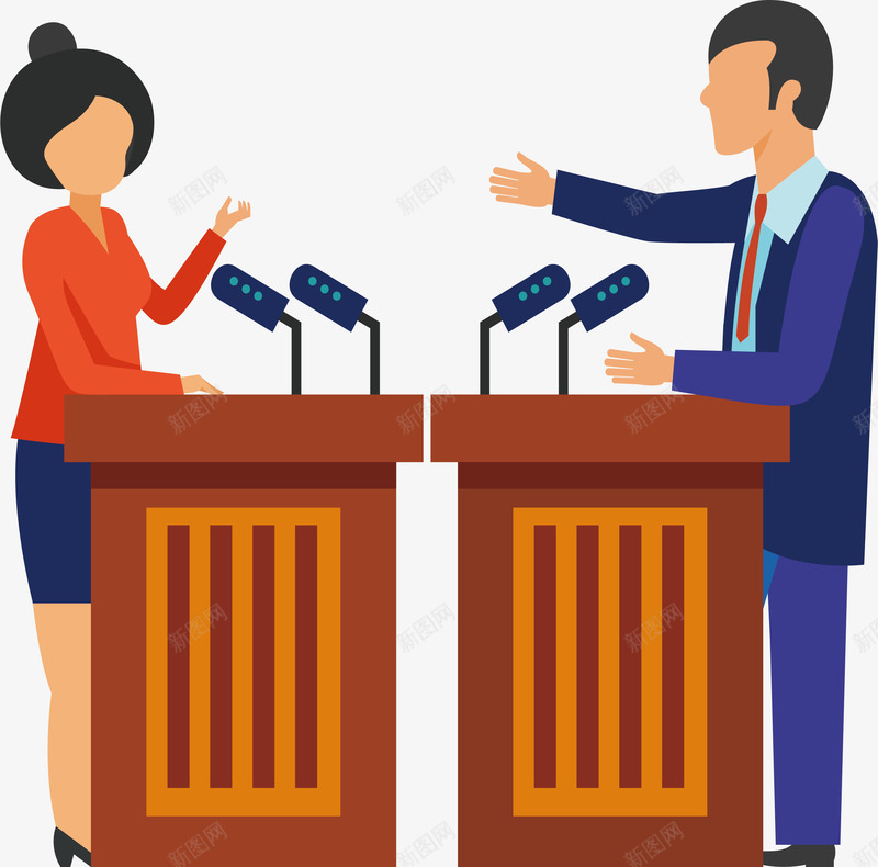公开的辩论png免抠素材_新图网 https://ixintu.com 公开辩论 律师发言 激烈的辩论 矢量png 辩论 辩论会