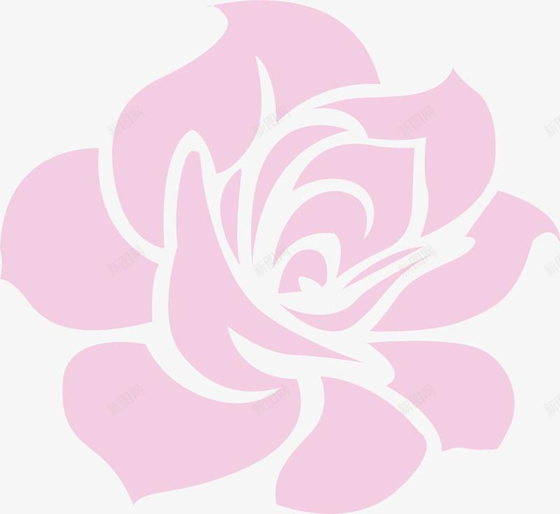 玫瑰png免抠素材_新图网 https://ixintu.com 情人节 手绘 玫瑰 粉色 花卉 花朵 花纹边框 装饰图案