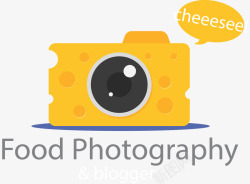 摄影展logo可爱黄色奶酪相机图像图标高清图片