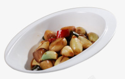 民族传统小吃美味的腊八蒜片高清图片