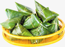 绿色粽子食物篮子素材