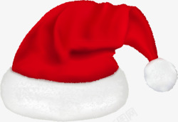 卡通圣诞帽子白色帽子素材