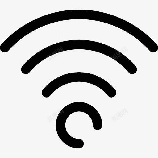 WiFi图标png_新图网 https://ixintu.com 信号 技术 无线上网 无线连接 连接互联网