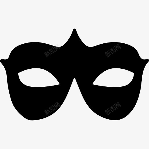 狂欢节面具黑色形状图标png_新图网 https://ixintu.com 口罩 形状 方 狂欢节 盖 眼睛 节日 面具 黑色