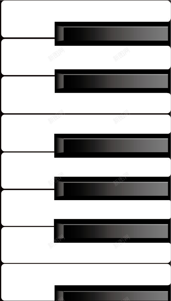 黑白琴键矢量图ai免抠素材_新图网 https://ixintu.com 乐器 钢琴 钢琴键 黑白琴键 矢量图