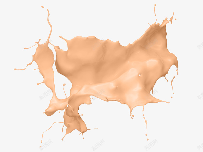 化妆品粉底液倒出来效果png免抠素材_新图网 https://ixintu.com 出来 化妆品 效果 粉底