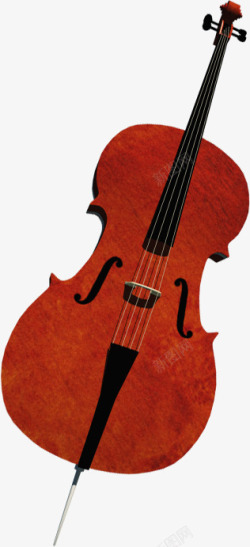 红色大提琴素材