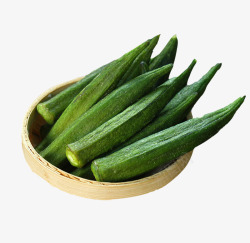 蔬果干蔬菜干产品实物秋葵干高清图片