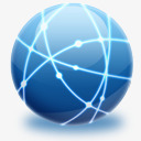 互联网网络球形图标集图标