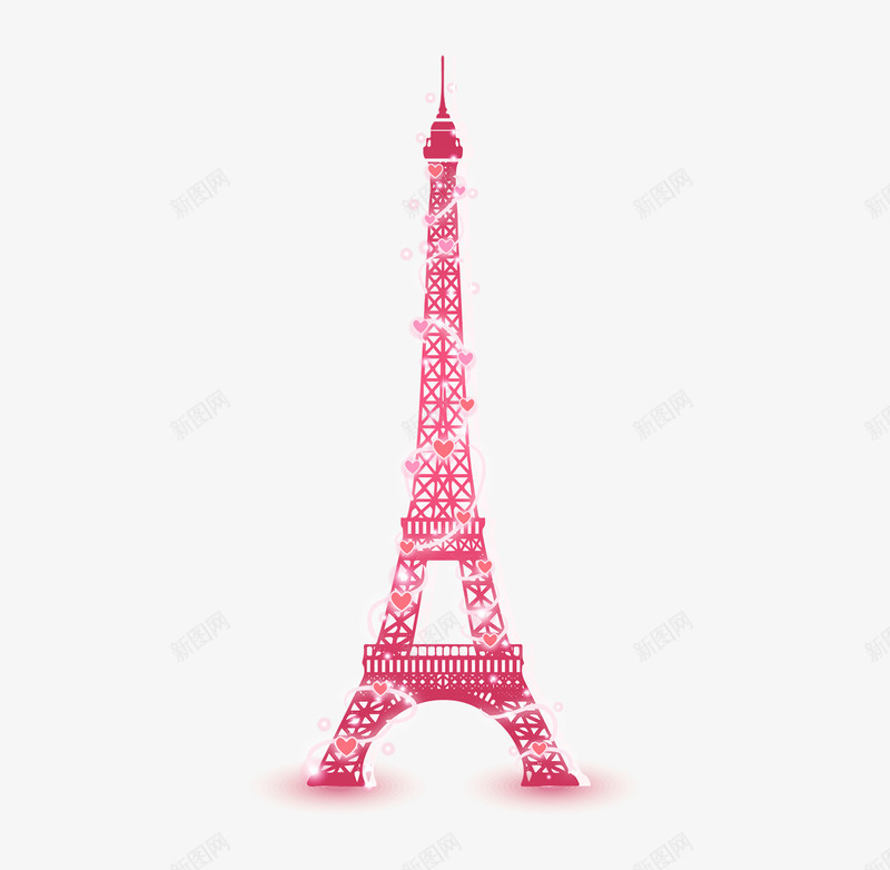 粉色的铁塔png免抠素材_新图网 https://ixintu.com png图形 png装饰 埃及铁塔 粉色 装饰 高塔