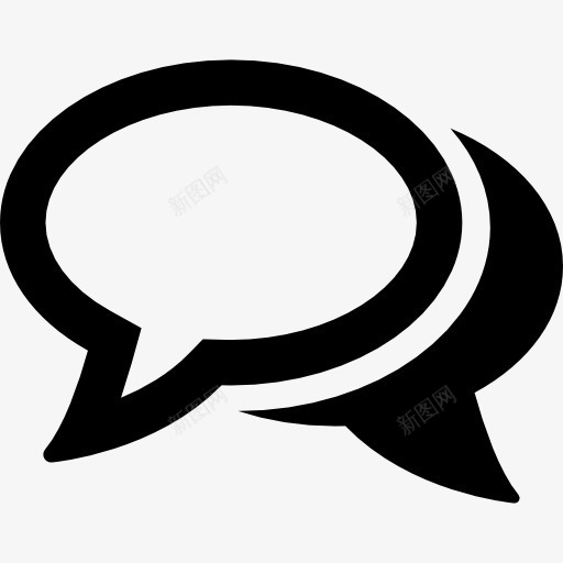聊着聊着椭圆形的言语泡泡图标png_新图网 https://ixintu.com 按钮 椭圆 沟通 界面 社交 聊天 语音泡泡