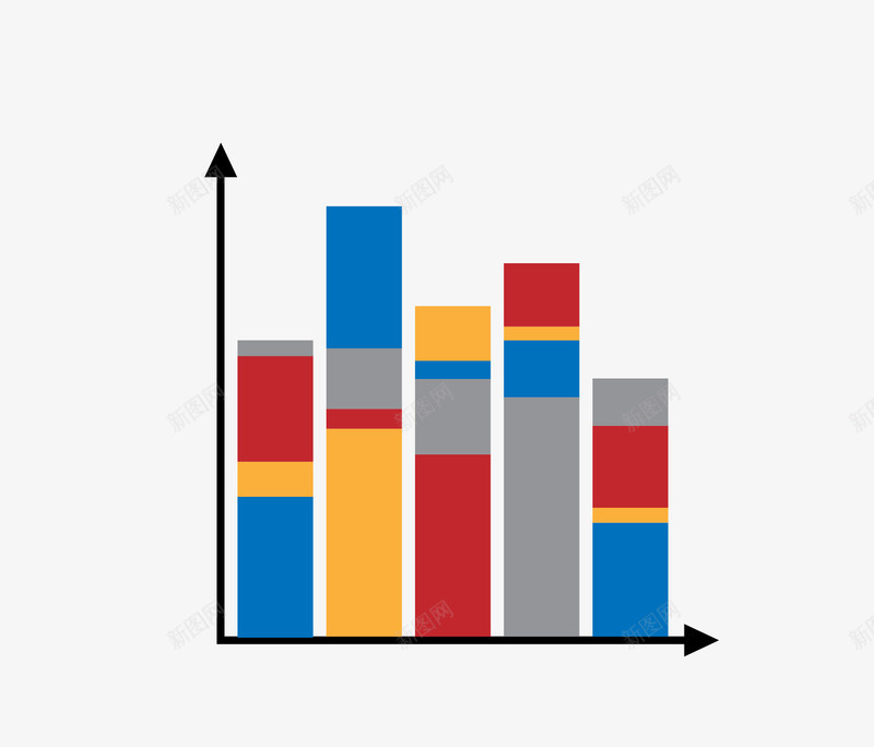 条形统计图矢量图ai免抠素材_新图网 https://ixintu.com 大数据 数据分析 数据表 统计图 矢量图