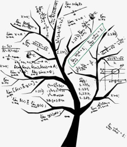 创意数学树枝淘宝活动素材