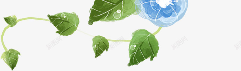 手绘绿色树叶造型春季png免抠素材_新图网 https://ixintu.com 春季 树叶 绿色 设计 造型