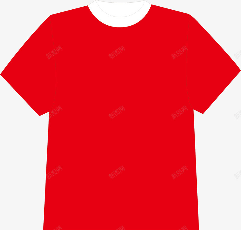 半袖元素矢量图ai免抠素材_新图网 https://ixintu.com png 元素 半袖 卡通 矢量图 空白T恤 红色