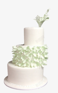 创意奶油蛋糕花瓣裱花造型生日蛋糕素材