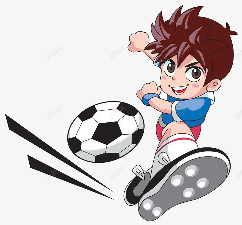 踢足球的小男生png免抠素材_新图网 https://ixintu.com 男生 装饰 设计 踢足球 过关
