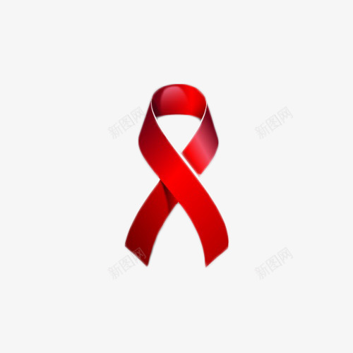爱心红丝带png免抠素材_新图网 https://ixintu.com 世界艾滋病日 丝带 宣传 爱心 疾病