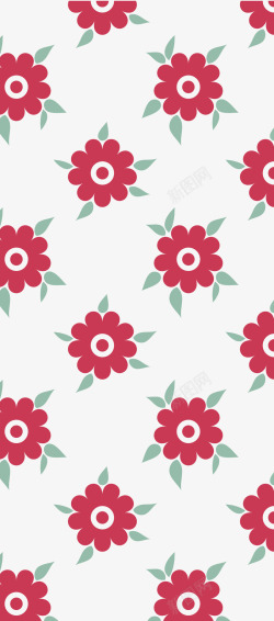 布匹设计稿小红花布匹图案高清图片