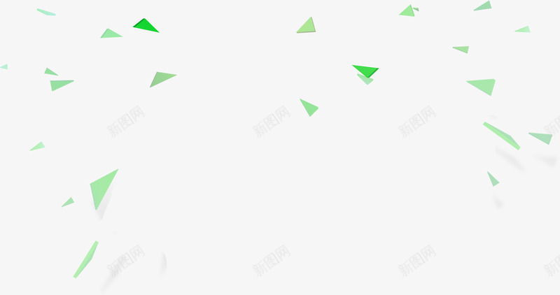 绿色三角形飞溅漂浮png免抠素材_新图网 https://ixintu.com 三角形 免抠PNG 漂浮素材 绿色 飞溅