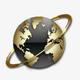 网络浏览器黑色和金色图标png_新图网 https://ixintu.com Internet explorer 网络浏览器