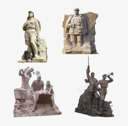 军民雕塑高清图片
