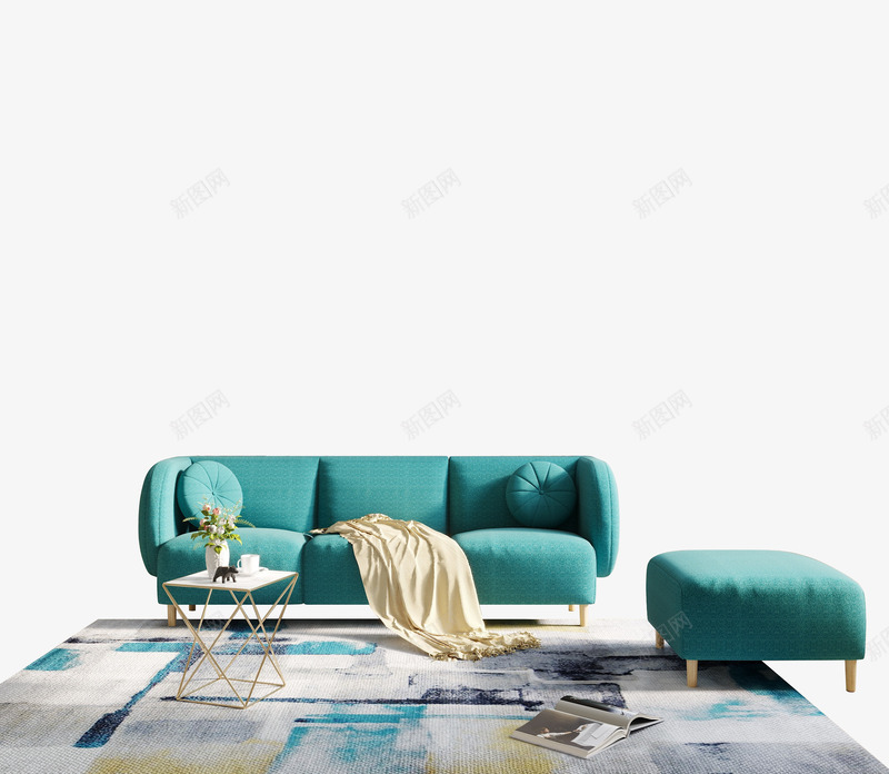 北欧风格系列沙发psd免抠素材_新图网 https://ixintu.com 北欧风沙发 双人沙发 沙发 组合