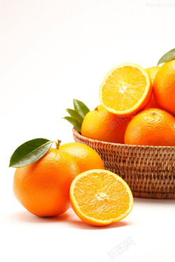 橙子水果切面生鲜素材