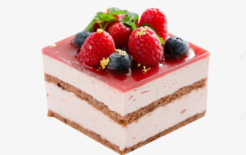 草莓小蛋糕png免抠素材_新图网 https://ixintu.com 草莓小蛋糕
