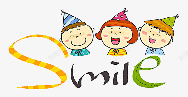 三个开心的小孩png免抠素材_新图网 https://ixintu.com 卡通得意 卡通手绘 小女孩 小男孩 庆祝 得意的笑 微笑