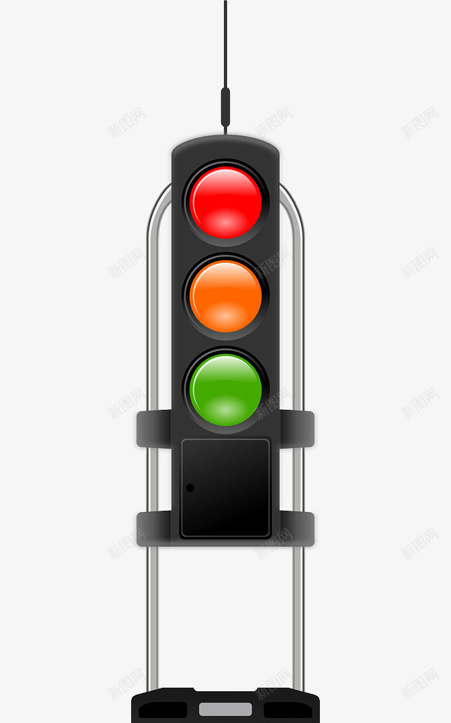 街道红绿灯png免抠素材_新图网 https://ixintu.com 交通规则 车辆 道路安全 遵守 遵守规则
