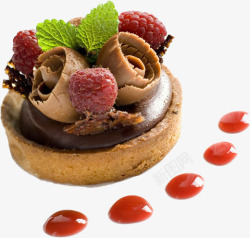精品甜点实物精品树莓巧克力蛋糕高清图片