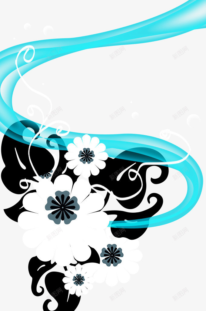 花纹png免抠素材_新图网 https://ixintu.com 底纹 水波纹 线条 花纹 装饰