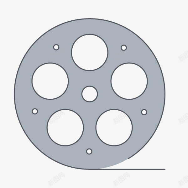 极简线条电影院录影带图标png_新图网 https://ixintu.com 录像 录影 录影带 录影带图标 拍戏设备 电影 电影带 电影院 胶卷