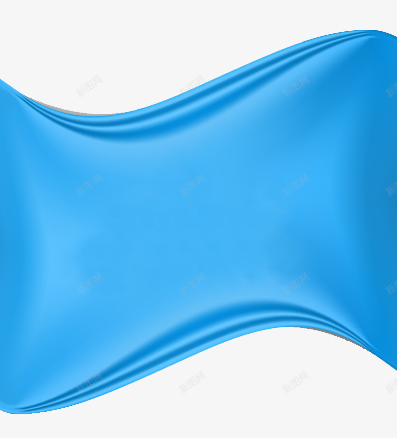 蓝色动感绸布背景png免抠素材_新图网 https://ixintu.com 丝带 丝滑免费矢量素材 光滑 免费png图片 绸布 蓝色