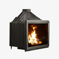 室内取暖炉悬挂式铁艺火炉高清图片