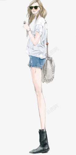 性感有型模特美女彩绘美女高清图片