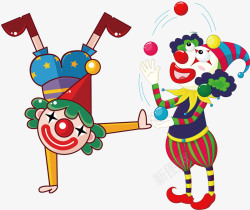 愚人节礼物马戏团搞怪愚人节小丑表演图标高清图片