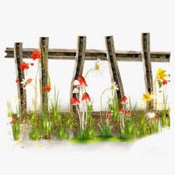 花园围栏花园篱笆高清图片
