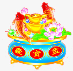 聚宝盆鱼聚宝盆高清图片