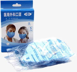 外科双十二促销医用外科口罩防护细菌高清图片