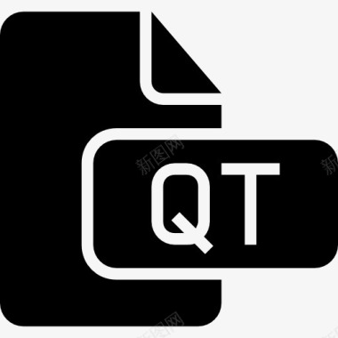 QT文件黑色界面符号图标图标