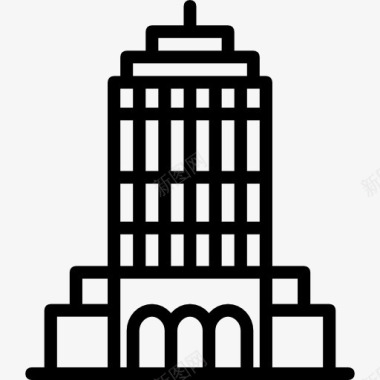美国帝国大厦图标图标
