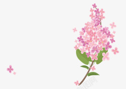 婚庆碎花素材粉色小花矢量图高清图片