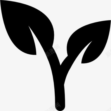 植物的叶子图标图标