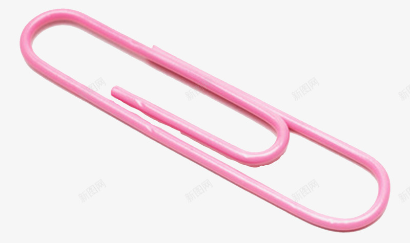 粉色回型针png免抠素材_新图网 https://ixintu.com 别针 回型针 夹持东西 实用 小巧 方便 粉色 金属