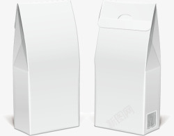 空白牛奶盒三视包装盒矢量图高清图片