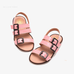 粉色凉鞋粉色女童鞋高清图片