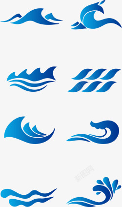 水logo演绎创意logo图标高清图片