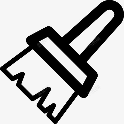 Paintbrush图标png_新图网 https://ixintu.com 刷 刷子 工具 工具和器具 概述 毛 符号 详细的图标 轮廓
